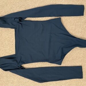 Aritzia Contour Dark Navy Crewneck Bodysuit
